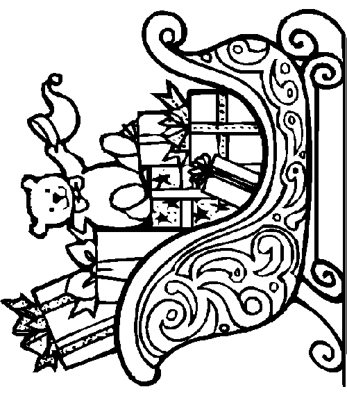 Plansa de colorat cu Craciun 373 305